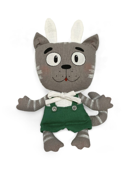 Льняной сувенир Мальчик-зайчик