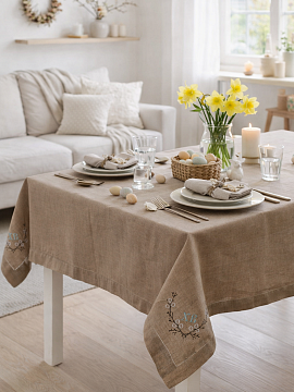 Скатерть льняная Светлая Пасха