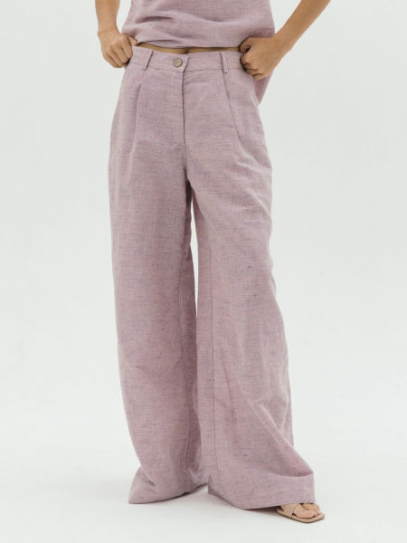 Брюки-палаццо Parisian limited purple melange