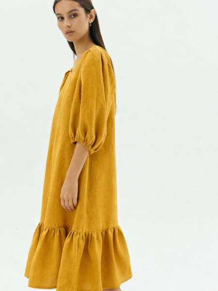 Платье Karolina limited mustard