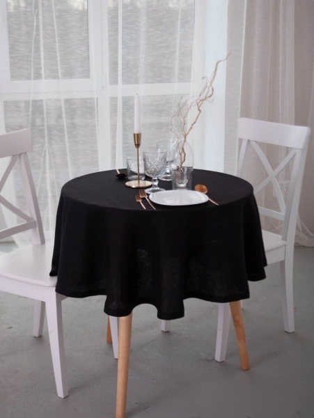 Скатерть круглая Together black