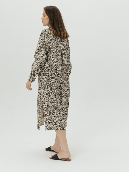 Платье-рубашка Fresh limited leopard