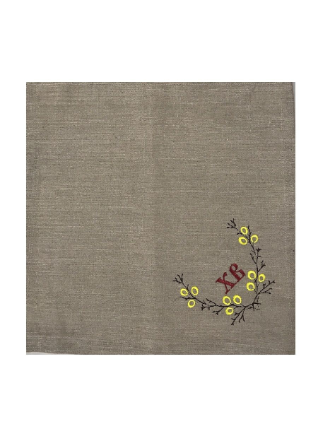 Салфетка льняная ХВ серая