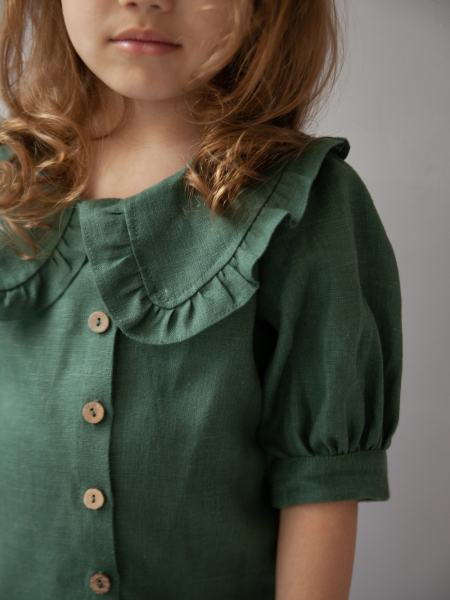 Блуза детская Miu limited green