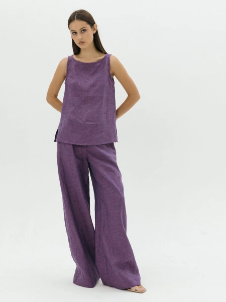 Топ Elle limited eggplant melange