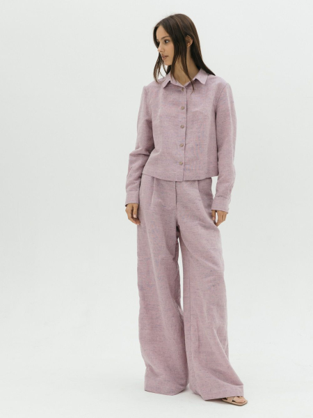 Брюки-палаццо Parisian limited purple melange