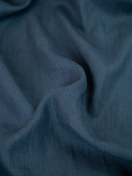 Ткань изо льна Серо-синяя арт.1601