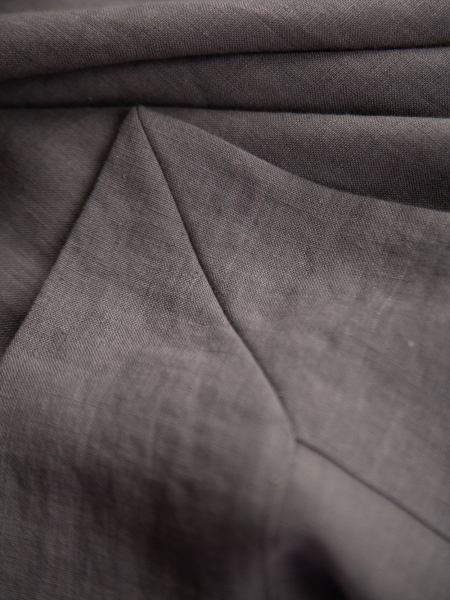 Умягчённая скатерть премиум Stone wash graphite