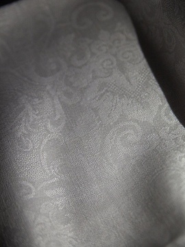 Салфетка льняная Белые узоры