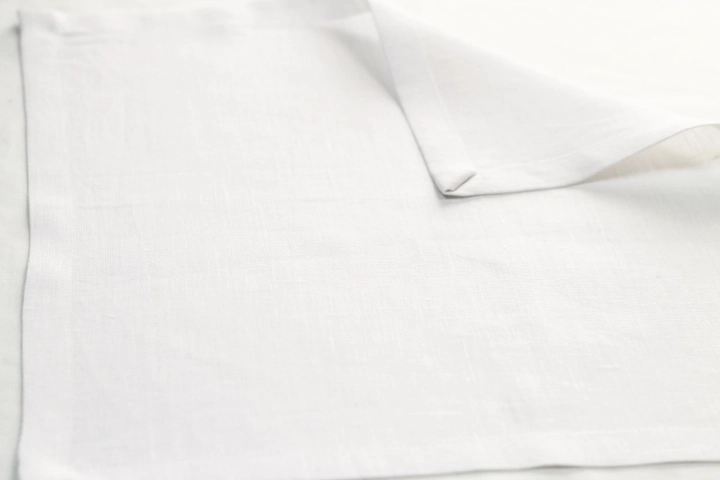 Салфетка льняная Home white