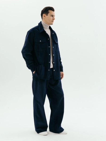 Брюки velvet Wide limited sea