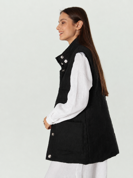 Жилет стеганый Snezhno black