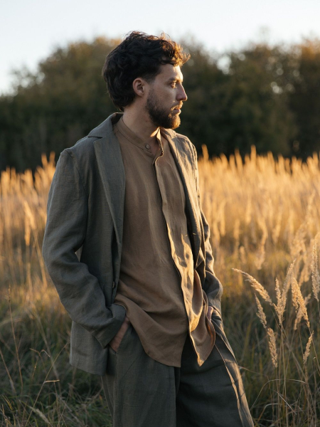 Рубашка Hugo limited ocher