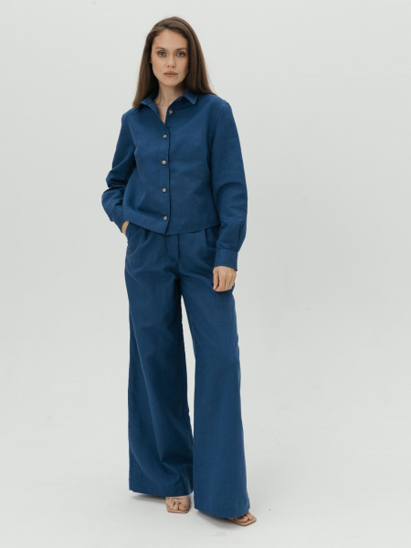 Брюки-палаццо Parisian limited blue