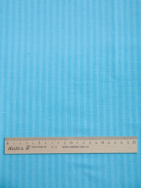 ОСТАТОК меньше метра Ткань полульняная Аквамарин арт.532-436