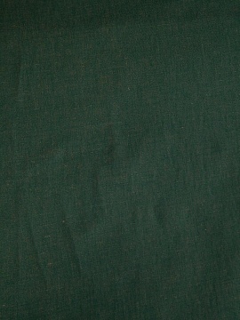 ОСТАТОК меньше метра Ткань полульняная Темно-зеленый меланж арт.1567-1