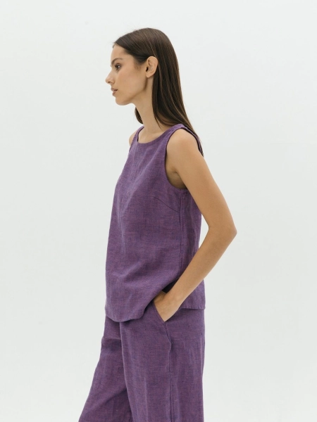 Топ Elle limited eggplant melange