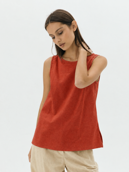 Топ Elle limited terracotta