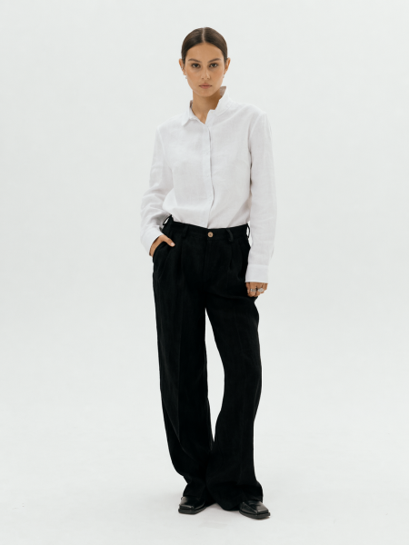 Брюки velvet Widely limited black