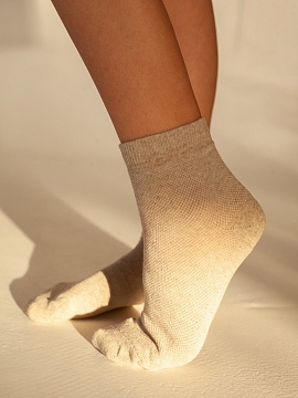 Носки изо льна сетка