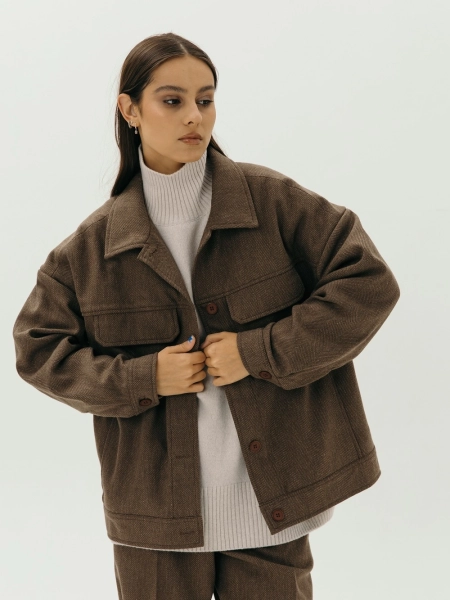 Куртка wool Bertha limited chocolate