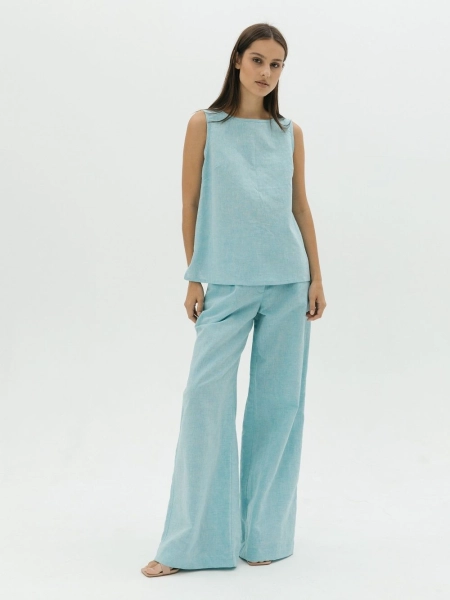 Топ Elle limited turquoise melange