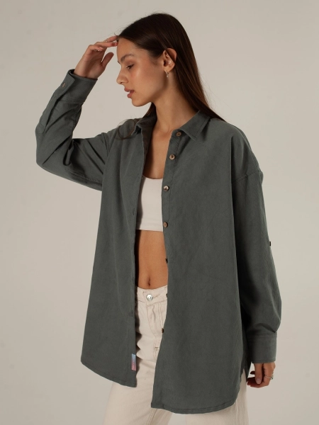 Рубашка velvet Celine graphite