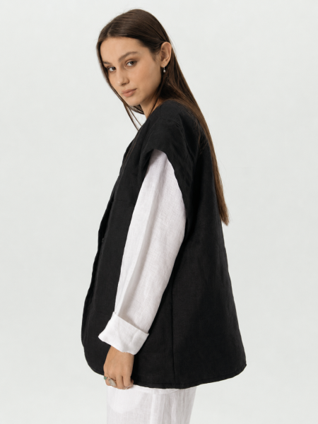 Куртка-жилет Boho black