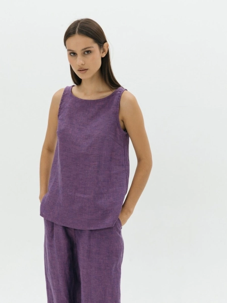 Топ Elle limited eggplant melange
