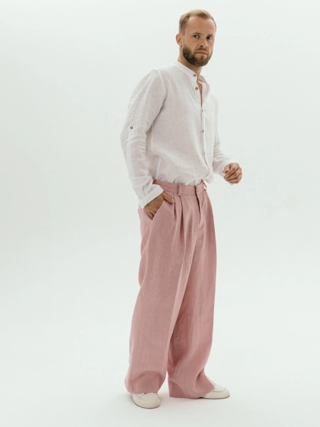 Брюки Wide dusty rose