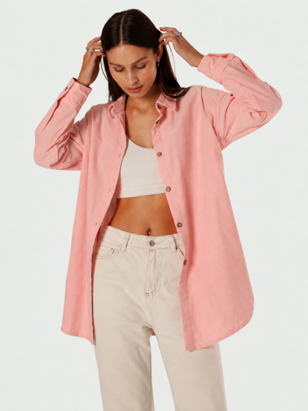Рубашка velvet Celine dusty rose