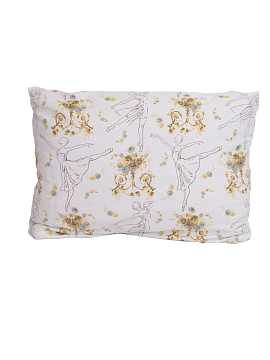 Льняная наволочка прямоугольная Балерины