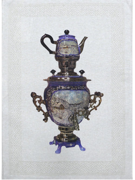 Полотенце льняное Самовар-1