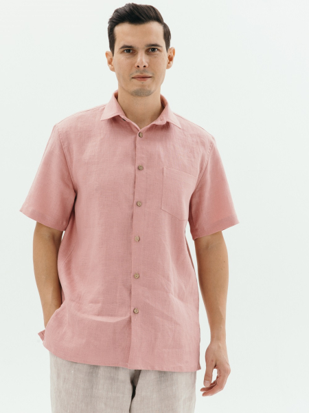 Рубашка Leon dusty rose