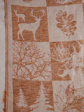 Льняная ткань полотенечная Сезон 2