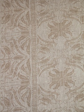 Ткань льняная Цветы 195см арт.613В