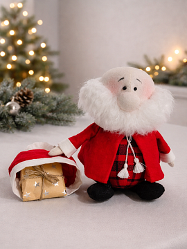 Льняной сувенир Дед Мороз