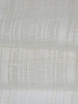 ОСТАТОК меньше метра Льняная ткань Белый арт.211