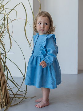 Платье в стиле бохо с оборками для девочки на 1-2 года