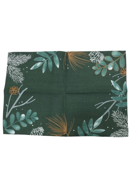 Набор льняных плейсматов Зимний сад