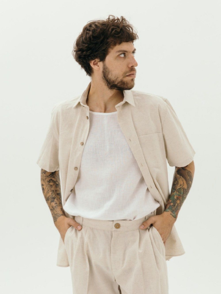 Рубашка ECO Leon natural