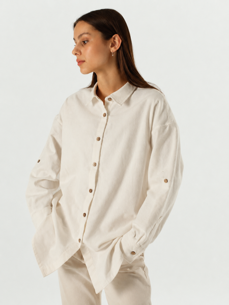 Рубашка velvet Celine white