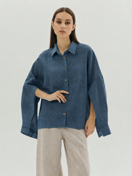 Рубашка Origami limited cobalt