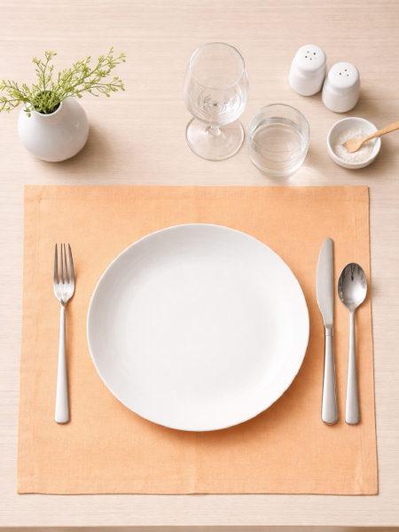 Салфетка льняная Оранжевая