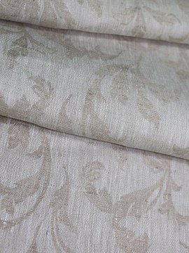 ОСТАТОК меньше метра Льняная ткань декоративная Роксана