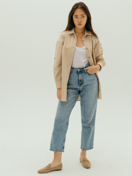 Рубашка flannel Celine natural