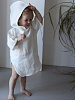 Рубашка-пончо детская Hunny waffel white