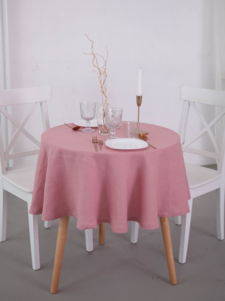 Скатерть круглая Together dusty rose
