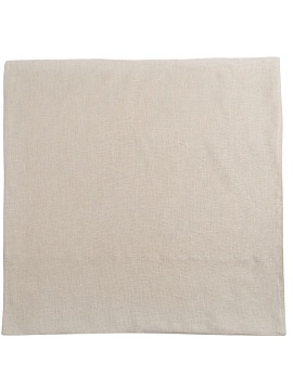 Льняная наволочка квадратная серая