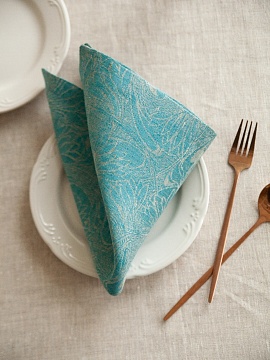 Салфетка льняная Узорная